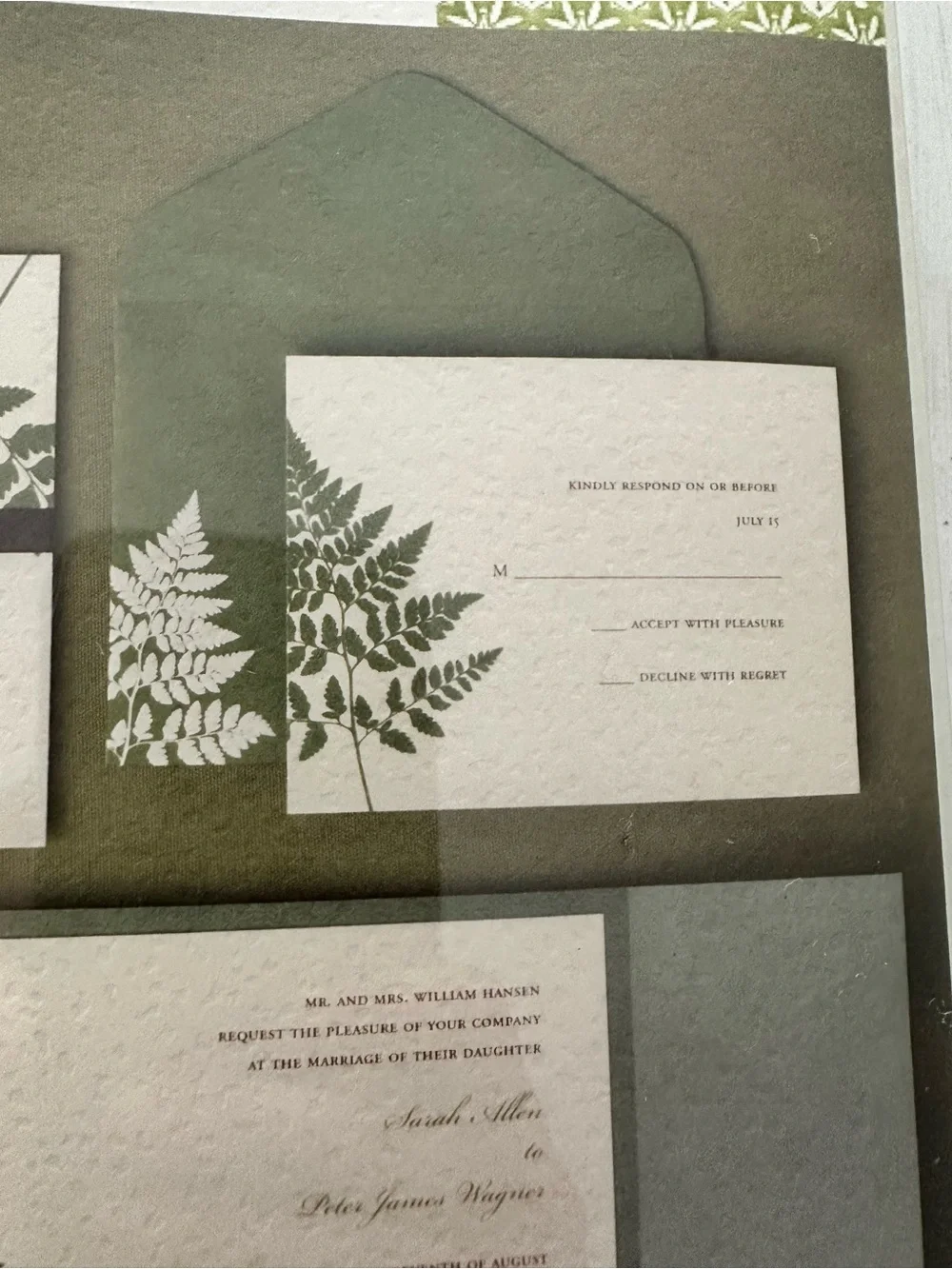 BRIDES Wedding Invitation Kit printable invitations rustic woods forest new